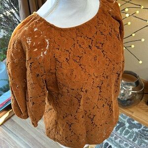 DOLAN eyelet top. Size small